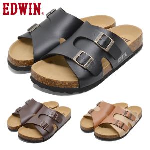 EDWIN サンダル メンズ EB1007 エドウィン コンフォート つっかけ ベルト 天然コルク