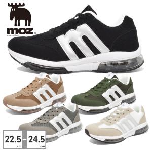 モズ MOZ スニーカー レディース エアソール スニーカー 1106 BL BR GR GY LGY エアクション 軽量 スポーティ