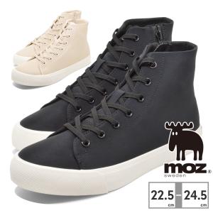 MOZ レインシューズ レディース 6002 モズ レインスニーカー 撥水 生活防水 ハイカット