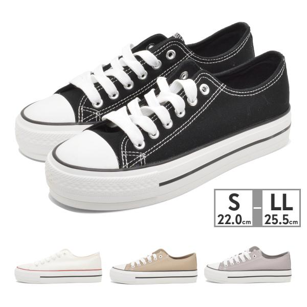 スニーカー レディース キャンバススニーカー ML3477 厚底