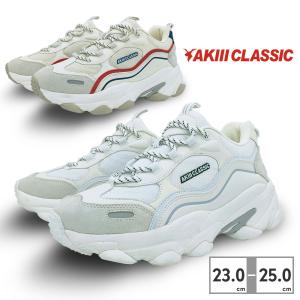 アキクラシック スニーカー レディース アーバントラッカー イニシャル ビッグロゴ AKC0042 WHI CRR AKIII CLASSIC｜try-group