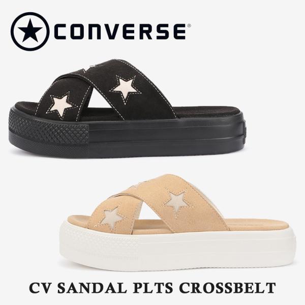 コンバース レディース CV SANDAL PLTS CROSSBELT CV サンダル PLTS ...