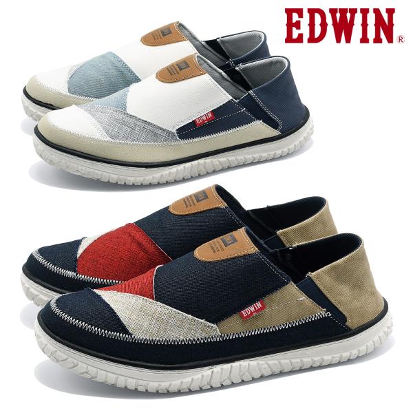 EDWIN スニーカー メンズ EDW-7759 エドウィン スリッポン