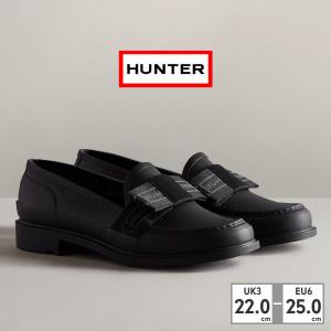 ハンター レインシューズ レディース リファインド ボウ ペニー ローファー WFF1096RMA HUNTER REFINED BOW PENNY LOAFER 完全防水 ハンドクラフト ラバー ゴム｜try-group