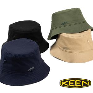 KEEN 帽子 キーン メンズ レディース ロゴ ストレッチ バケット ハット 1028506 1028507 1028508 1028509｜try-group