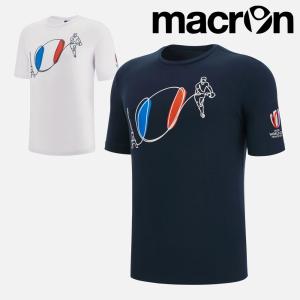 ラグビー ワールドカップ 2023 公式 感謝価格 macron  シティコレクション Tシャツ FLAG BALL マクロン 国内正規品 RWC 2023｜try-group