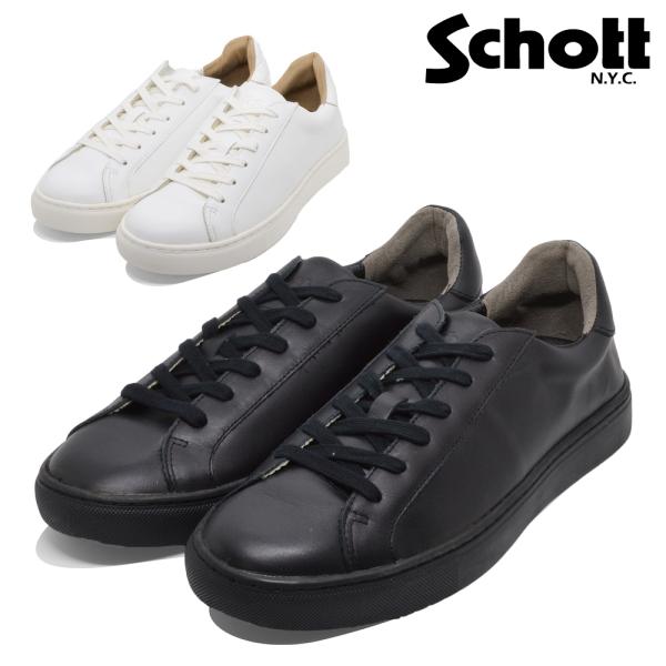 Schott スニーカー メンズ S23005 010 100 ショット 本革 日本製
