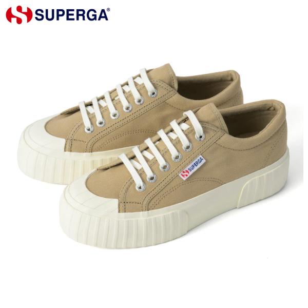 SUPERGA スニーカー レディース ストライプ プラットフォーム 3A5111SW ACL スペ...