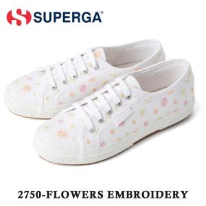 スペルガ キャンバススニーカー レディース 2750-FLOWERS EMBROIDERY SUPERGA 2S2121FW A6Y｜try-group