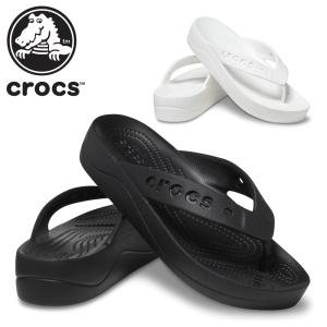 クロックス サンダル レディース バヤ プラットフォーム フリップ 208395 001 100 crocs 2024春夏 Baya｜try-group