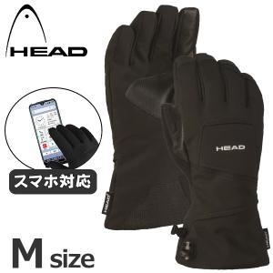 【ポイント2倍】スキーグローブ スノーボード スキー グローブ HEAD Mサイズ ブラック M ヘッド 防水 スノーグローブ バイク メンズ レディース ユニセックス