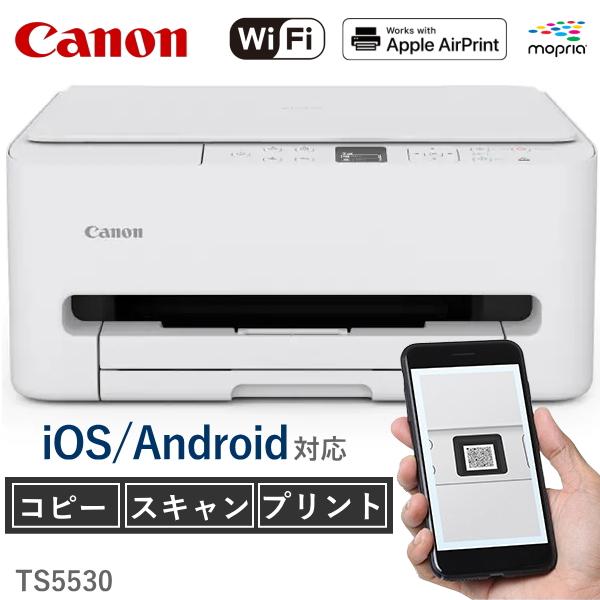 キャノン プリンター A4インクジェット複合機 PIXUS TS5530 コピー スキャン プリント...