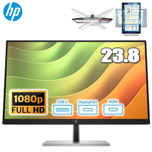 HP モニター 23.8インチ 液晶モニター Type-C給電対応 E24u G5 IPS 6N4D...