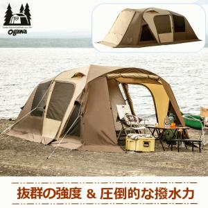 ogawa オガワ ティエラ5 EX-II 5人用 張り出しポール170cm セルフスタンディングテープ 張り綱 ライナーシート スチールピン アイアンハンマー