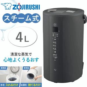 象印 スチーム式 加湿器 4L EE-TA60 スチーム式加湿器 大容量 お手入れ簡単 フィルターなし 卓上 ソフトブラック EE-TA60-BM EETA60 EETA60BM
