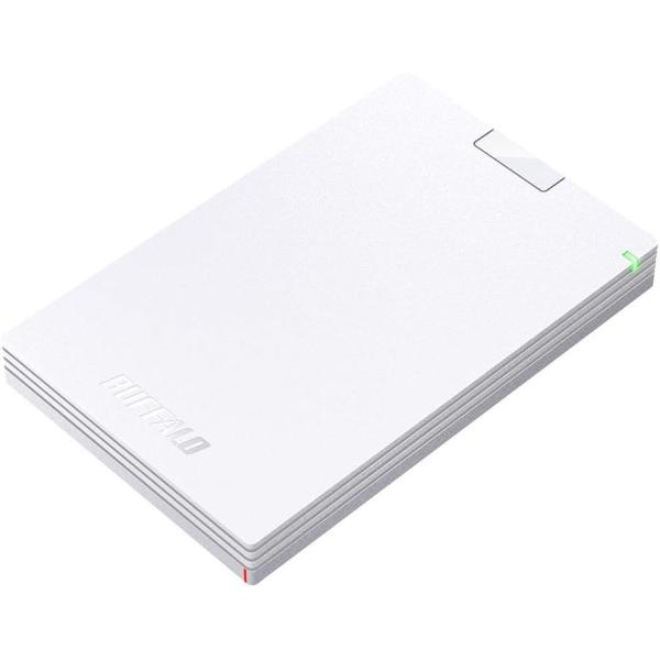 BUFFALO USB3.2(Gen1)対応ポータブルHDD Type-Cケーブル付 1TB ホワイ...