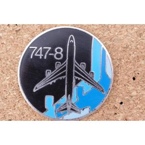 ボーイング 747-8 オフセットピンバッジ｜tryair