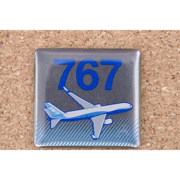 ボーイング 767 プロフィールピンバッジ