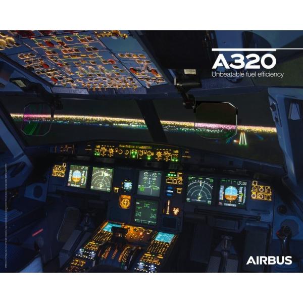AIRBUS A320neoコックピット　NIGHTver.　ポスター