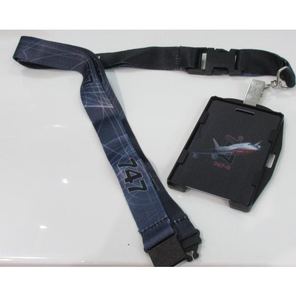 BOEING747 ネックストラップ　カードホルダー付き