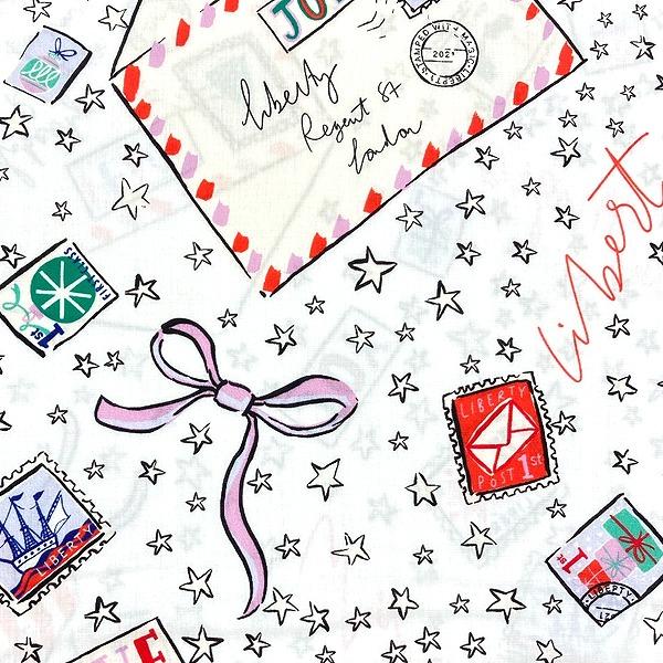 リバティ生地 クリスマス Stamped With Magic スタンプドウィズマジック 36364...