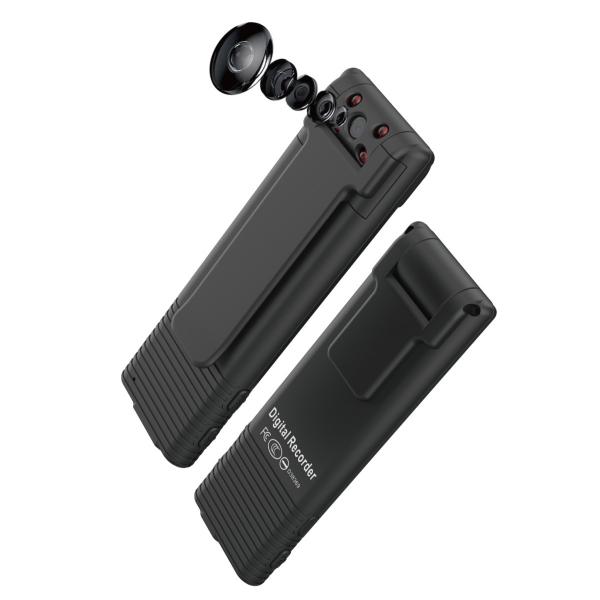 防犯カメラ 小型 コンパクト ウエアラブルカメラ 高画質 長時間録画 ロータリレンズ マグネット内蔵...