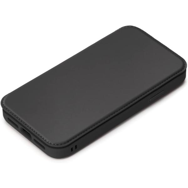 A171387 Premium Style iPhone 13 Pro用 ガラスフリップケース ブラ...