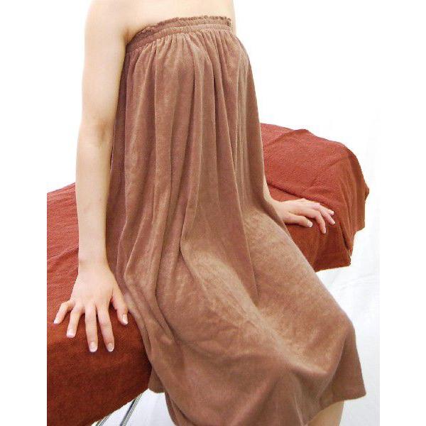 送料無料キャンペーン☆値下げ☆ エステガウン5枚セット (モカ) マジックテープ有り ゴムタイプ パ...