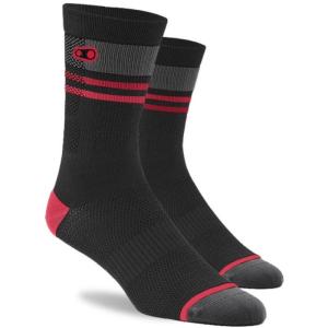 クランクブラザーズ  ソックス アイコン MTBソックス LARGE/X-LARGE ブラック/レッド/グレー