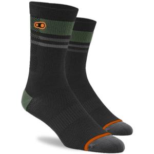 クランクブラザーズ  ソックス アイコン MTBソックス LARGE/X-LARGE ブラック/オレンジ/グリーン