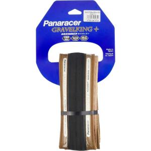 【メーカー純正品】【正規代理店品】Panaracer(パナレーサー) グラベルキング+ 700x26C BK/BRオープン｜trycycle