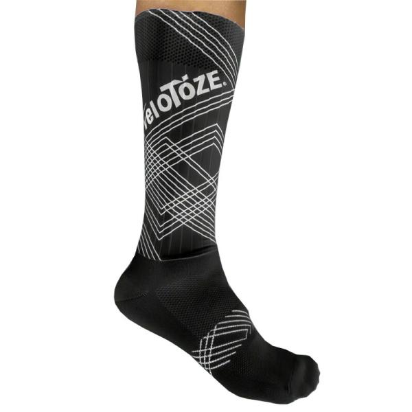 Velotoze(ヴェロトーゼ) エアロソックス エキストラトール ブラック (L/XLサイズ 43...