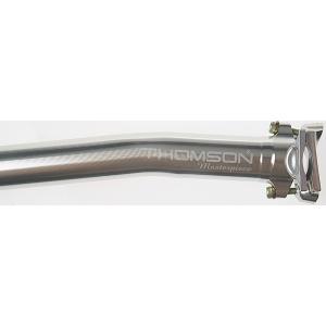 【メーカー純正品】【正規代理店品】THOMSON(トムソン) Masterpiece Seatpost 350mm SLV SetBack 31.6mm｜trycycle