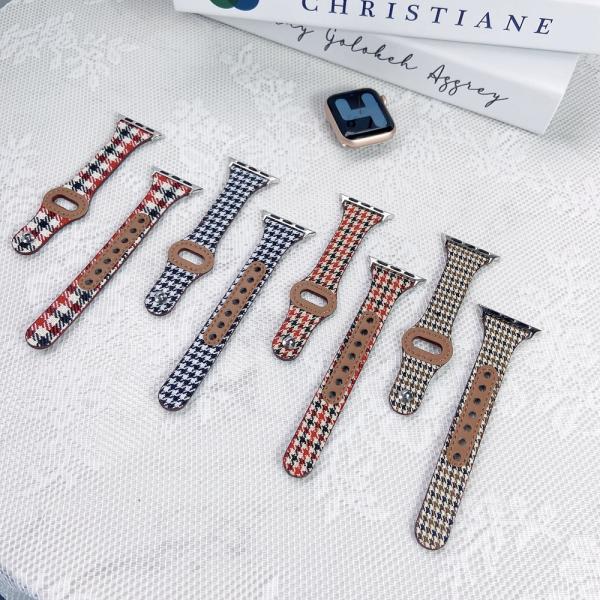 Apple Watch バンド コンパチブル 千鳥柄 キルティング レザー アップルウォッチ ser...