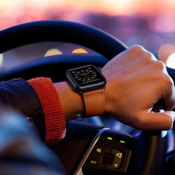 Apple Watch バンド コンパチブル レザー メンズ シンプル ユニセックス アップルウォッ...