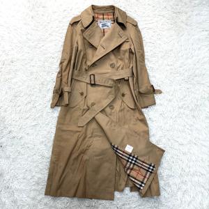 バーバリー BURBERRY トレンチコート ロング ノバチェック アウター ベルト付き ベージュ 秋 敬老 シルバーウィーク ハロウィン 七五三 ギフト