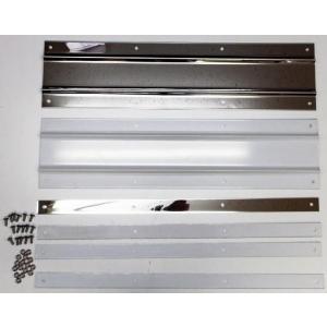 泥除けステンレスプレート　折り込み式500mm×200mm　セット