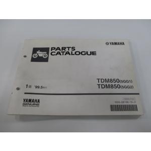 TDM850 パーツリスト 1版 ヤマハ 正規 中古 バイク 整備書 5GG1 5GG2 RN03J...