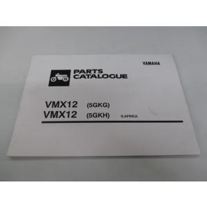 V-MAX パーツリスト 英語版 ヤマハ 正規 中古 バイク 整備書 VMX12 5GKG 5GKH...