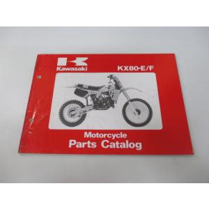 KX80 パーツリスト 英語版 カワサキ 正規 中古 バイク 整備書 KX80-E1 KX80-F1...