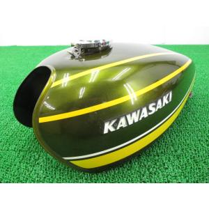 Z750Four タンク タイガーカラー カワサキ 純正 中古 バイク 部品 1976年式外し 激レ...