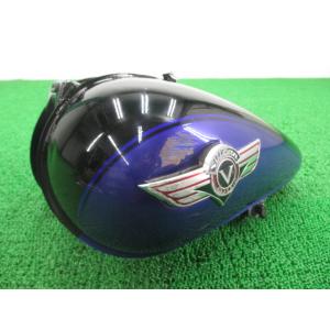 バルカン400クラシック タンク 黒/青 カワサキ 純正 中古 VN400C 800にも 穴あき無し...