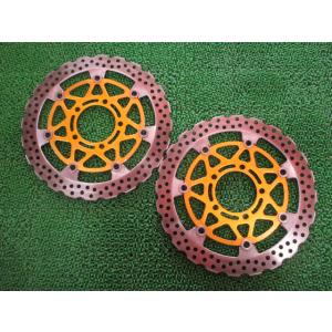 ZX-14R フロントブレーキディスク 左右 カワサキ 純正 中古 バイク 部品 希少カラー ZXT...