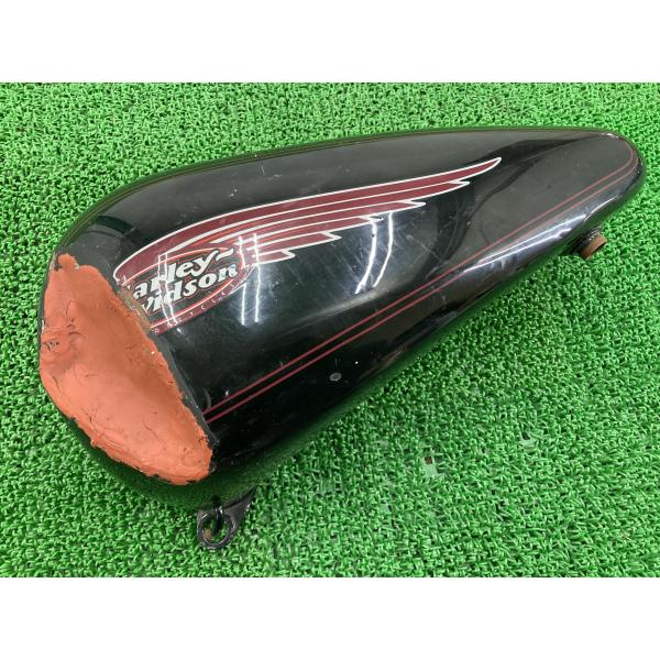 FXSTC タンク 左 黒 ハーレー 純正 中古 バイク 部品 穴あきなし 修復素材に カスタム素材...