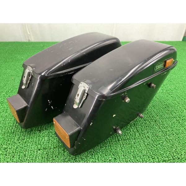 SHOEI パニアケース 左右 黒 社外 中古 バイク 部品 激レア当時物 サイドボックス ゴールド...