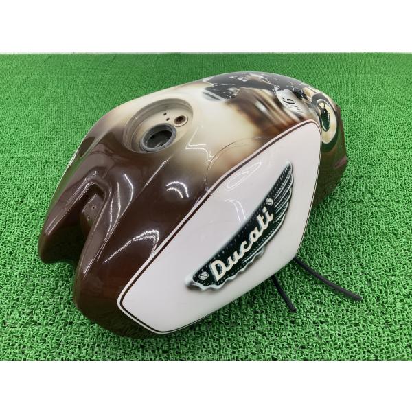 モンスター400 タンク ドゥカティ 純正 中古 バイク 部品 キャブ車 カスタムペイント 穴あき無...