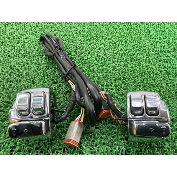 ハンドルスイッチ 左右 クローム 70120-96A/70121-96A ハーレー 純正 中古 スポ...