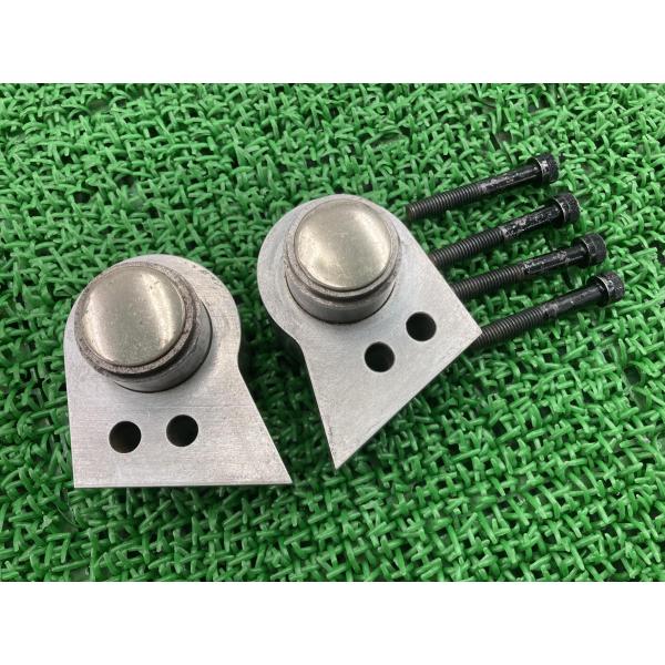 ZZ-R1100 ハンドルアップスペーサー シルバー 社外 中古 バイク 部品 約3cmアップ ZX...