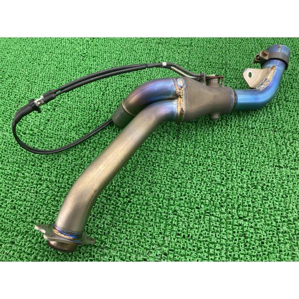 ZX-10R エキパイマフラー C011 カワサキ 純正 中古 バイク 部品 中間パイプ コケキズ無...