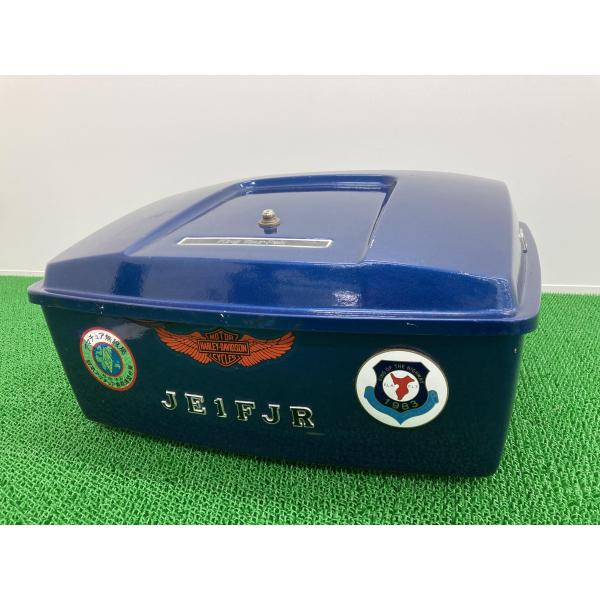FLH80 トップケース 青M ハーレー 純正 中古 ショベル エレクトラグライド キングツアーパッ...
